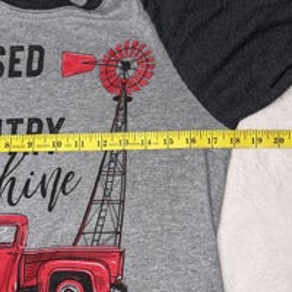 Country‎ Chick Women’s Heather Gray Long Sleeve Top Size Small - Picture 4 of 5